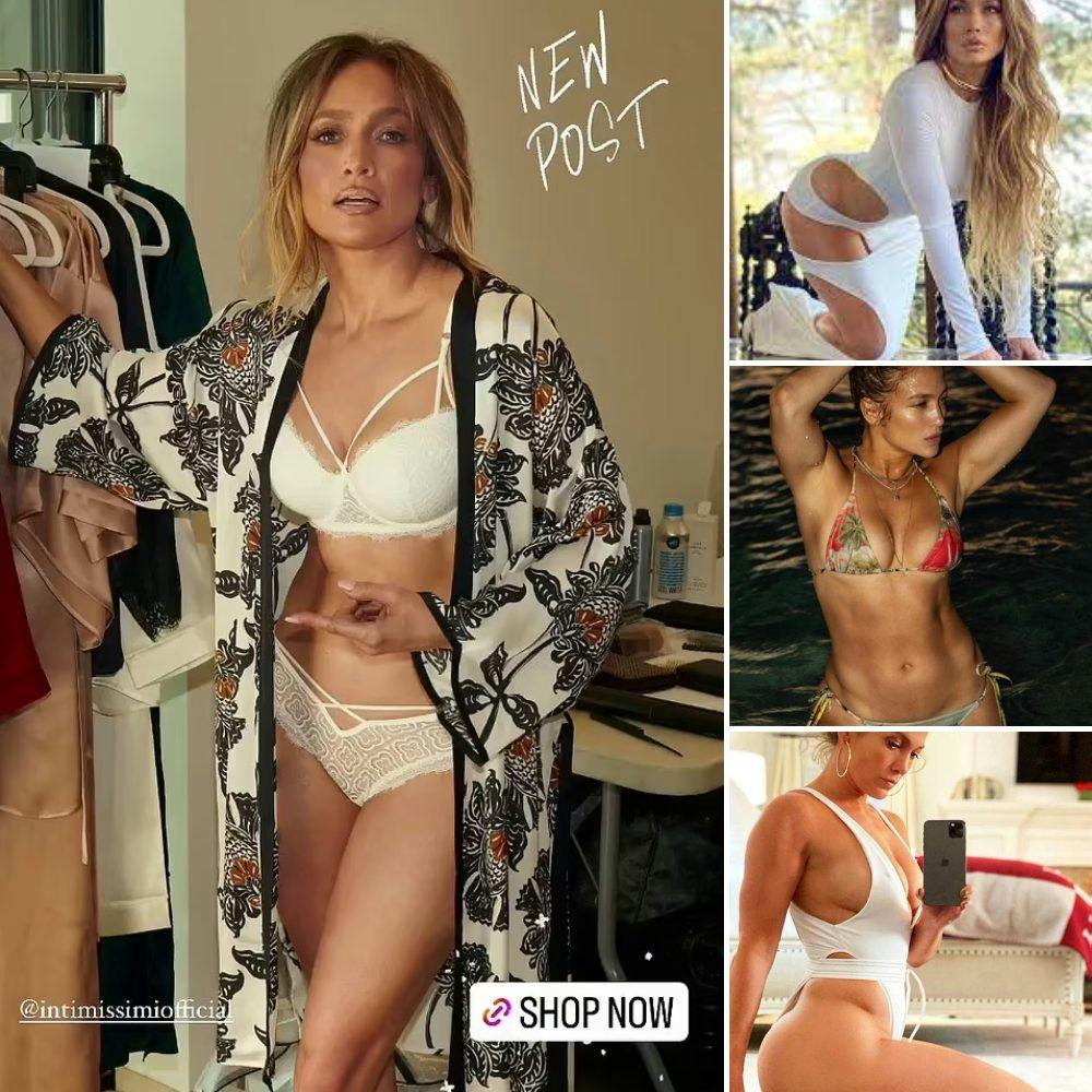 Cover Image for Jennifer Lopez drops jaws as she models 𝑠e𝑥y Intimissimi lingerie in sizzling snaps – just one day before celebrating 54th birthday