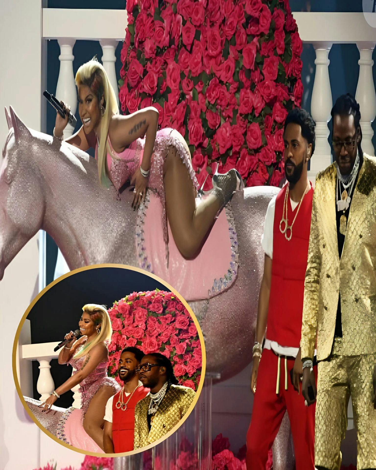 Cover Image for Nicki Minaj Brings Out Large Sean At “Pink Friday 2 World Visit” In Detroit